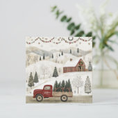 Vintage Weihnachten auf dem Bauernhof (Stehend Vorderseite)