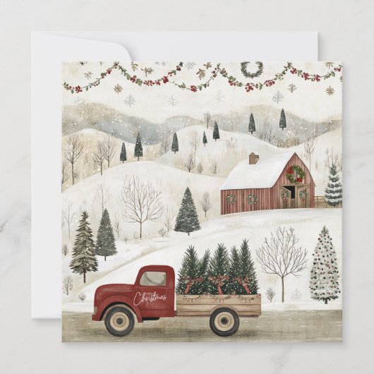 Vintage Weihnachten auf dem Bauernhof (Vorderseite)