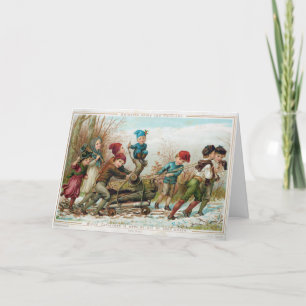 Vintage Weihnachten - Bringt den Yule-Log nach Hau
