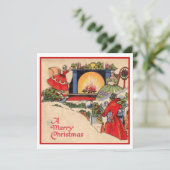 Vintage Weihnachten der 40er Jahre (Stehend Vorderseite)