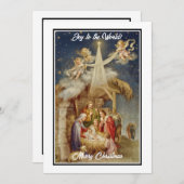 Vintage Weihnachten der Geburt I Klassische Religi (Vorne/Hinten)