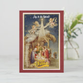 Vintage Weihnachten der Geburt I Klassisches Relig (Stehend Vorderseite)