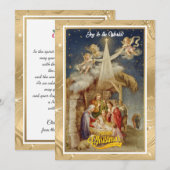Vintage Weihnachten der Geburt I Klassisches Relig (Vorne/Hinten)