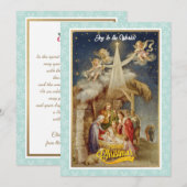 Vintage Weihnachten der Geburt I Klassisches Relig (Vorne/Hinten)