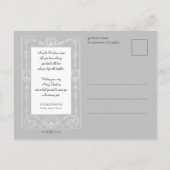 Vintage Weihnachten des Vaters im Schneewald Postkarte (Rückseite)