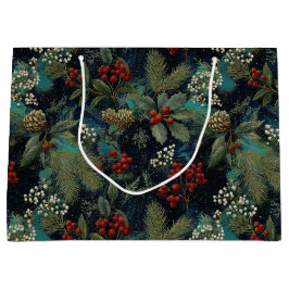 Vintage Weihnachten Eleganter Glanz II Große Geschenktüte