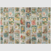 Vintage Weihnachten, Engel und Winterkollektion Seidenpapier (Vorderseite)