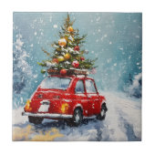 Vintage Weihnachten Fliese (Vorderseite)