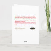 Vintage Weihnachten Französische Grußkarte (Rückseite)