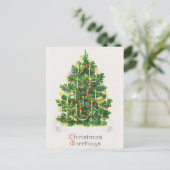 Vintage Weihnachten Frohe Weihnachtsgrüße (Stehend Vorderseite)