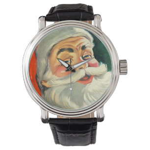 Vintage Weihnachten, fröhlicher Retro-Weihnachtsma Armbanduhr