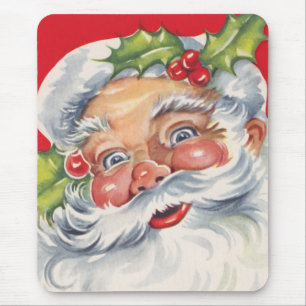 Vintage Weihnachten, fröhlicher Weihnachtsmann mit Mousepad