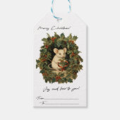 Vintage Weihnachten Geschenkanhänger (Vorderseite)