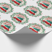 Vintage Weihnachten Geschenkpapier (Ecke)