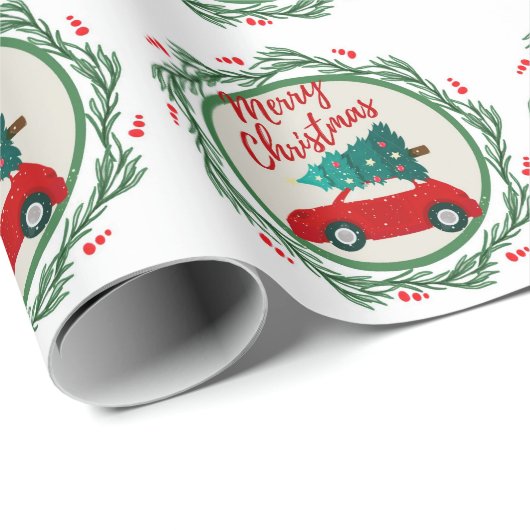 Vintage Weihnachten Geschenkpapier (Rolleneckpunkt)