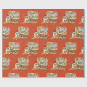 Vintage Weihnachten Geschenkpapier (Flach)