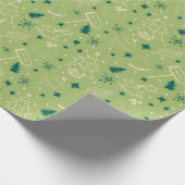 Vintage Weihnachten Geschenkpapier (Ecke)