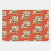 Vintage Weihnachten Geschenkpapier Set (Vorderseite 2)