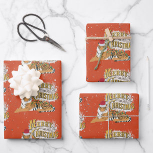 Vintage Weihnachten Geschenkpapier Set