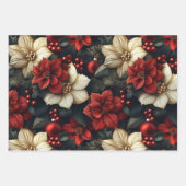 Vintage Weihnachten Geschenkpapier Set (Vorderseite)