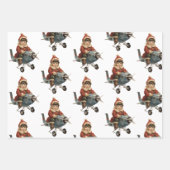 Vintage Weihnachten Geschenkpapier Set (Vorderseite 2)