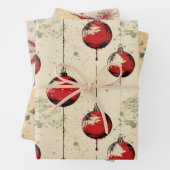Vintage Weihnachten Geschenkpapier Set (Beispiel)