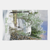 Vintage Weihnachten Geschirrtuch (Horizontal)