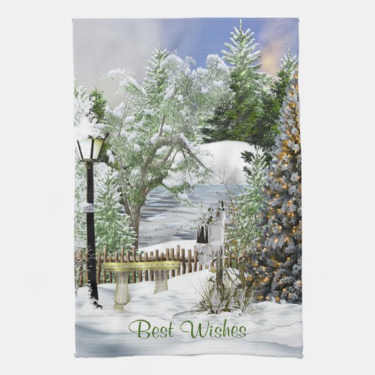 Vintage Weihnachten Geschirrtuch (Vertikal)