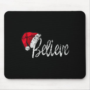 Vintage Weihnachten - Glaube an den Weihnachtsmann Mousepad
