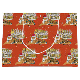 Vintage Weihnachten Große Geschenktüte