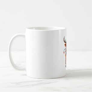 Vintage Weihnachten Highland-Kuh Süße Feiertags-Ve Kaffeetasse