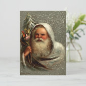 Vintage Weihnachten im Schnee mit Spielzeug (Stehend Vorderseite)