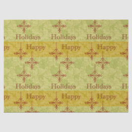 Vintage Weihnachten im Stil der 70er Jahre Seidenpapier