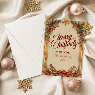 Vintage Weihnachten in Holly und Gold