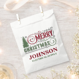 Vintage Weihnachten in Rot und Grün Geschenktütchen