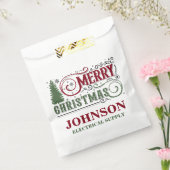 Vintage Weihnachten in Rot und Grün Geschenktütchen (Versiegelt)