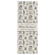 Vintage-Weihnachten in Schwarz und Weiß