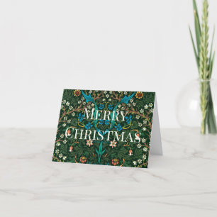Vintage Weihnachten, individuelle William Morris Feiertagskarte