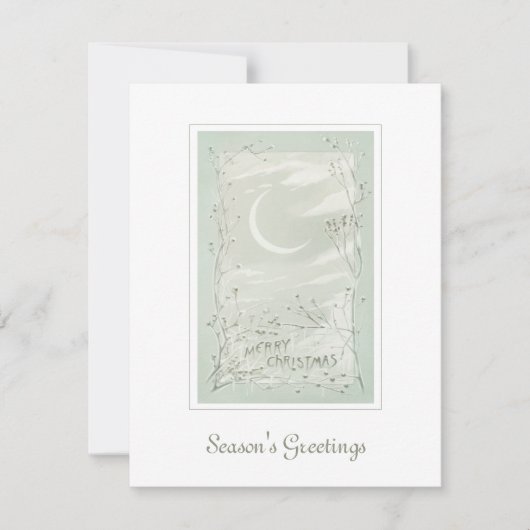 Vintage Weihnachten Karte (Vorderseite)