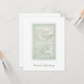 Vintage Weihnachten Karte (Vorderseite/Rückseite Beispiel)