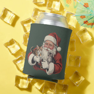 Vintage Weihnachten Katzenlady Retro 90er Weihnach Dosenkühler