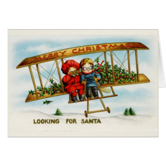 Vintage Weihnachten Kinder suchen nach Santa