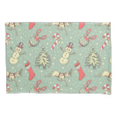 Vintage Weihnachten Kissenbezug (Vorderseite)