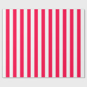 Vintage Weihnachten Klassisches Template Rot Weiß Geschenkpapier (Flach)