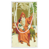 Vintage Weihnachten Kleine Geschenktüte (Rückseite)