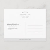 Vintage Weihnachten Kleines Mädchen Schneekandeln Postkarte (Rückseite)