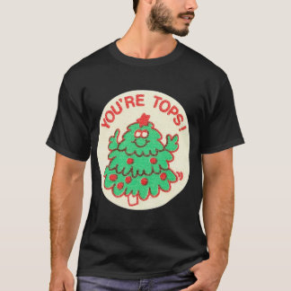 Vintage-Weihnachten-Kratz-und-Schnüffel-Aufkleber T-Shirt