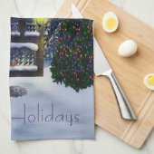 Vintage Weihnachten Küchentuch (Viertel Falte)