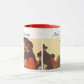 Vintage Weihnachten, Liebe und Romantik Geschenk S Tasse (Zentrum)