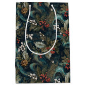 Vintage Weihnachten Mittlere Geschenktüte (Vorderseite)